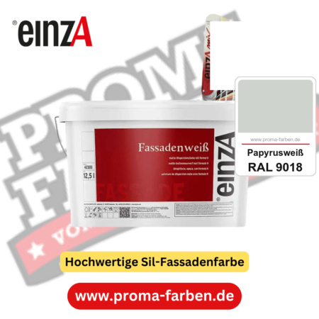 einzA Fassadenweiß kaufen bei Proma Farben RAL 9018 Papyrusweiß