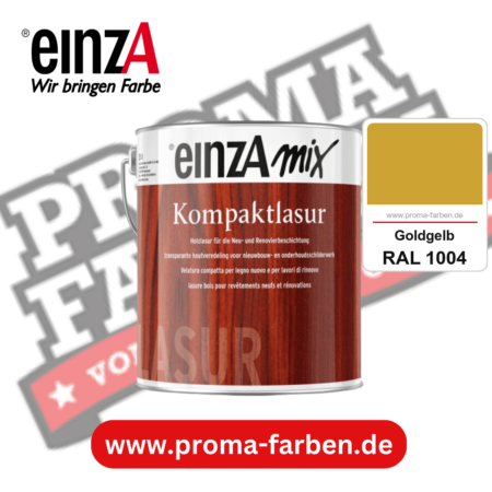 einzA Kompaktlasur kaufen bei Proma Farben RAL 1004 Goldgelb