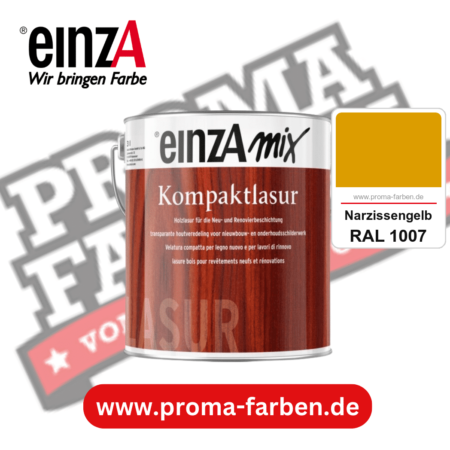 einzA Kompaktlasur kaufen bei Proma Farben RAL 1007 Narzissengelb