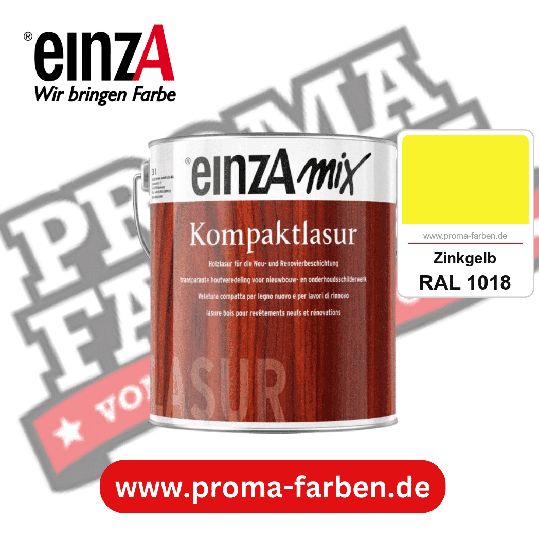 einzA Kompaktlasur kaufen bei Proma Farben RAL 1018 Zinkgelb