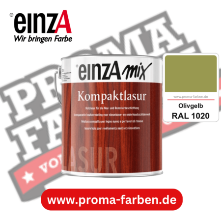 einzA Kompaktlasur kaufen bei Proma Farben RAL 1020 Olivgelb