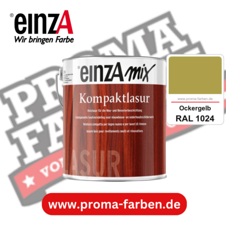 einzA Kompaktlasur kaufen bei Proma Farben RAL 1024 Ockergelb
