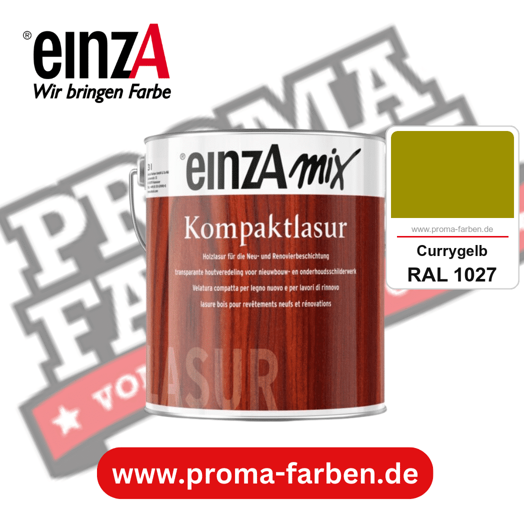 einzA Kompaktlasur kaufen bei Proma Farben RAL 1027 Currygelb
