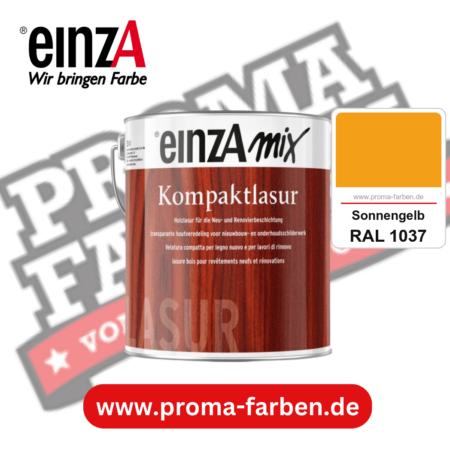 einzA Kompaktlasur kaufen bei Proma Farben RAL 1037 Sonnengelb