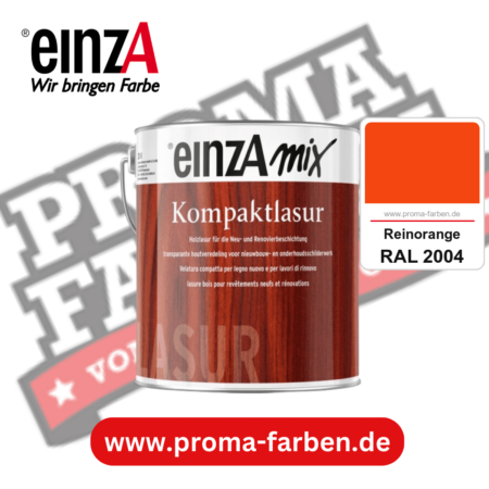 einzA Kompaktlasur kaufen bei Proma Farben RAL 2004 Reinorange