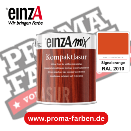 einzA Kompaktlasur kaufen bei Proma Farben RAL 2010 Signalorange