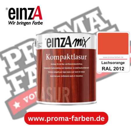 einzA Kompaktlasur kaufen bei Proma Farben RAL 2012 Lachsorange