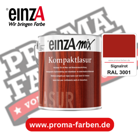 einzA Kompaktlasur kaufen bei Proma Farben RAL 3001 Signalrot