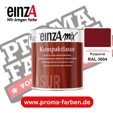 einzA Kompaktlasur kaufen bei Proma Farben RAL 3004 Purpurrot