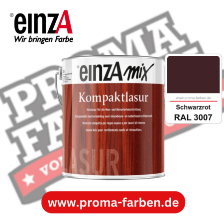 einzA Kompaktlasur kaufen bei Proma Farben RAL 3007 Schwarzrot