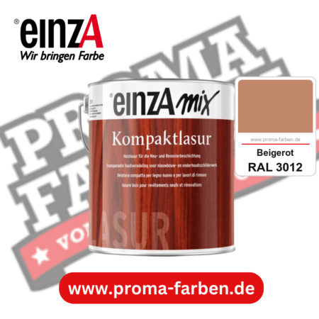 einzA Kompaktlasur kaufen bei Proma Farben RAL 3012 Beigerot