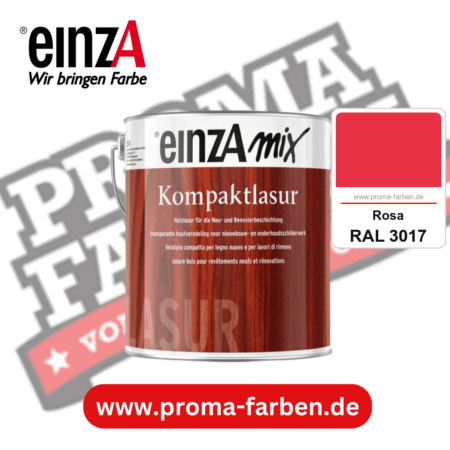 einzA Kompaktlasur kaufen bei Proma Farben RAL 3017 Rosa