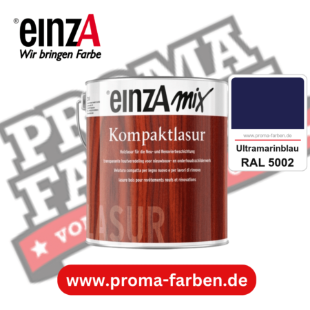 einzA Kompaktlasur kaufen bei Proma Farben RAL 5002 Ultramarinblau