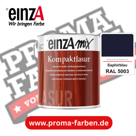 einzA Kompaktlasur kaufen bei Proma Farben RAL 5003 Saphirblau