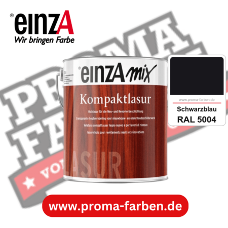 einzA Kompaktlasur kaufen bei Proma Farben RAL 5004 Schwarzblau