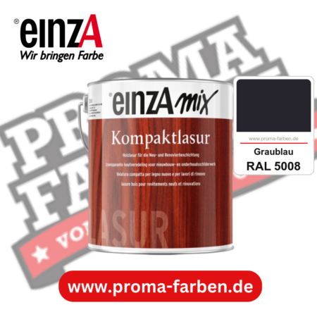 einzA Kompaktlasur kaufen bei Proma Farben RAL 5008 Graublau