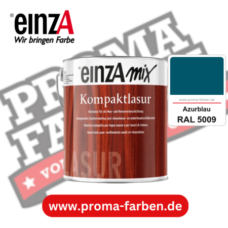 einzA Kompaktlasur kaufen bei Proma Farben RAL 5009 Azurblau