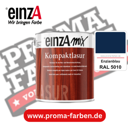 einzA Kompaktlasur kaufen bei Proma Farben RAL 5010 Enzianblau