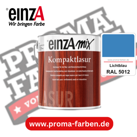 einzA Kompaktlasur kaufen bei Proma Farben RAL 5012 Lichtblau