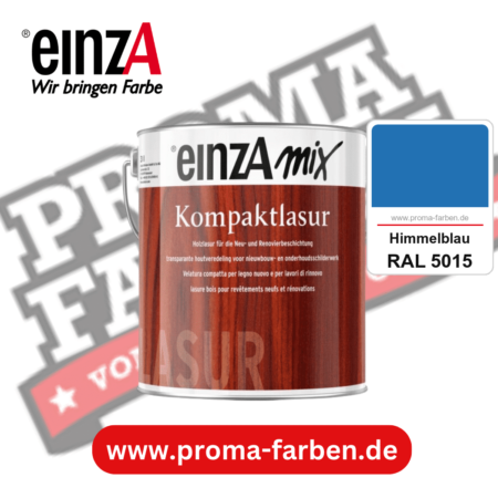 einzA Kompaktlasur kaufen bei Proma Farben RAL 5015 Himmelblau