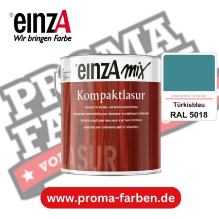 einzA Kompaktlasur kaufen bei Proma Farben RAL 5018 Türkisblau
