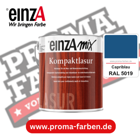 einzA Kompaktlasur kaufen bei Proma Farben RAL 5019 Capriblau