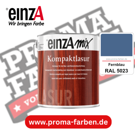 einzA Kompaktlasur kaufen bei Proma Farben RAL 5023 Fernblau
