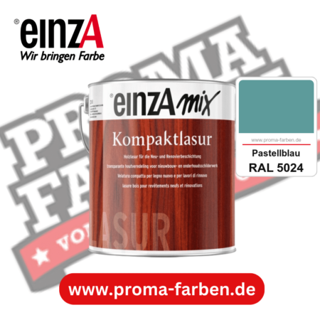 einzA Kompaktlasur kaufen bei Proma Farben RAL 5024 Pastellblau