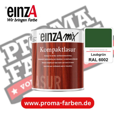 einzA Kompaktlasur kaufen bei Proma Farben RAL 6002 Laubgrün