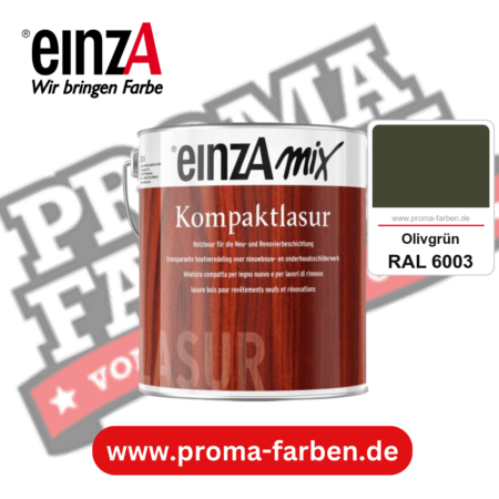 einzA Kompaktlasur kaufen bei Proma Farben RAL 6003 Olivgrün