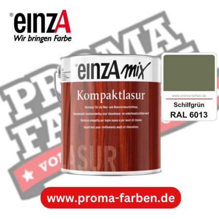 einzA Kompaktlasur kaufen bei Proma Farben RAL 6013 Schilfgrün