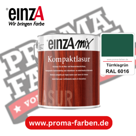 einzA Kompaktlasur kaufen bei Proma Farben RAL 6016 Türrkisgrün