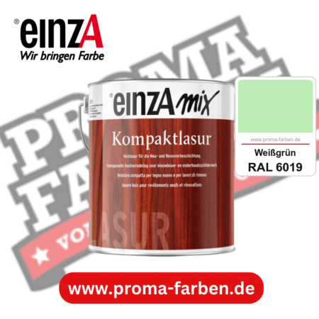 einzA Kompaktlasur kaufen bei Proma Farben RAL 6019 Weißgrün