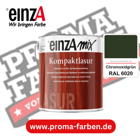 einzA Kompaktlasur kaufen bei Proma Farben RAL 6020 Chromoxidgrün