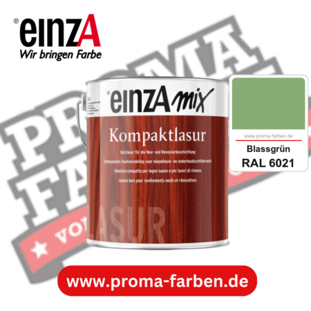 einzA Kompaktlasur kaufen bei Proma Farben RAL 6021 Blassgrün