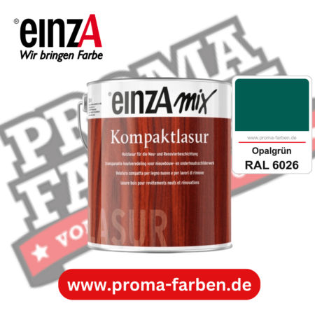 einzA Kompaktlasur kaufen bei Proma Farben RAL 6026 Opalgrün
