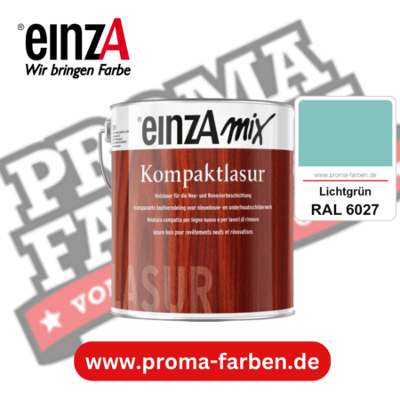 einzA Kompaktlasur kaufen bei Proma Farben RAL 6027 Lichtgrün