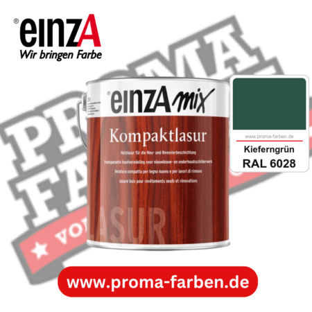 einzA Kompaktlasur kaufen bei Proma Farben RAL 6028 Kieferngrün