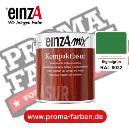 einzA Kompaktlasur kaufen bei Proma Farben RAL 6032 Signalgrün
