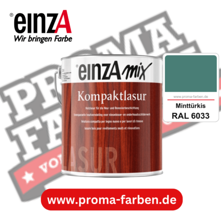 einzA Kompaktlasur kaufen bei Proma Farben RAL 6033 Minttürkis
