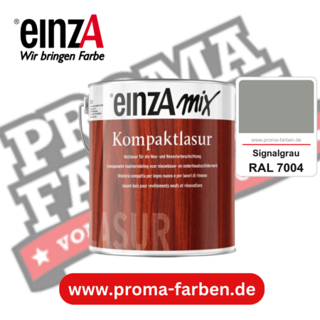 einzA Kompaktlasur kaufen bei Proma Farben RAL 7004 Signalgrau