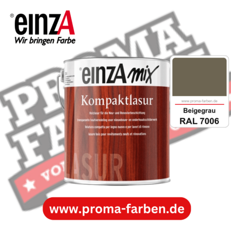 einzA Kompaktlasur kaufen bei Proma Farben RAL 7006 Beigegrau