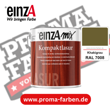 einzA Kompaktlasur kaufen bei Proma Farben RAL 7008 Khakigrau