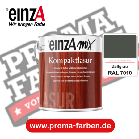 einzA Kompaktlasur kaufen bei Proma Farben RAL 7010 Zeltgrau