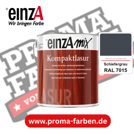 einzA Kompaktlasur kaufen bei Proma Farben RAL 7015 Schiefergrau