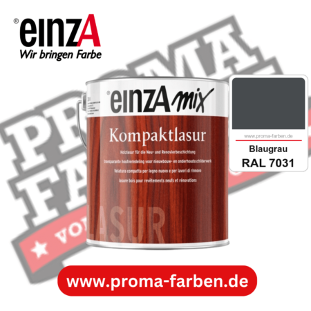 einzA Kompaktlasur kaufen bei Proma Farben RAL 7031 Blaugrau