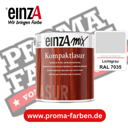 einzA Kompaktlasur kaufen bei Proma Farben RAL 7035 Lichtgrau