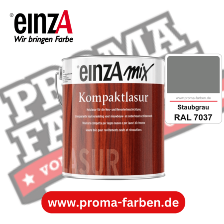 einzA Kompaktlasur kaufen bei Proma Farben RAL 7037 Staubgrau