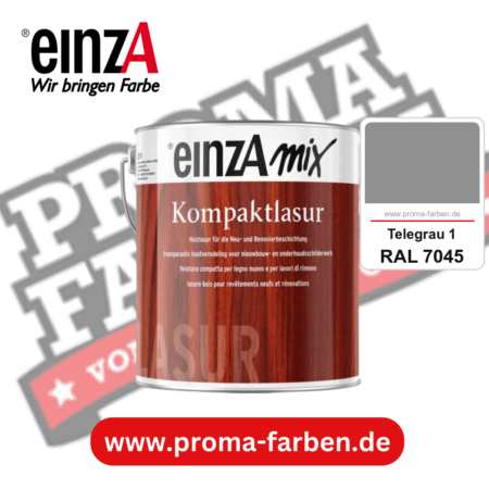einzA Kompaktlasur kaufen bei Proma Farben RAL 7045 Telegrau 1