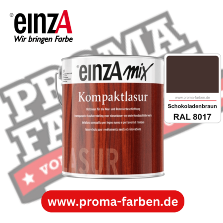 einzA Kompaktlasur kaufen bei Proma Farben RAL 8017 Schokoladenbraun
